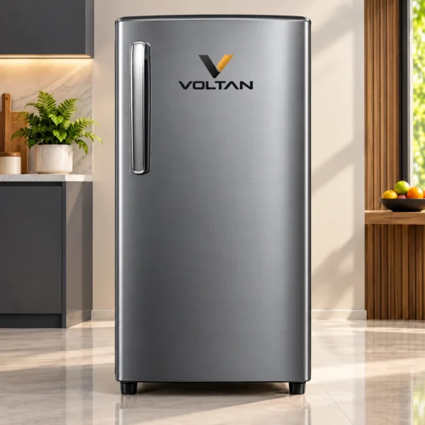 Modern VOLTAN Refrigerator in Sunlit Kitchen VOLTAN Refrigerator
